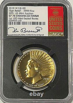 2019 W American Liberty $100 HR GOLD 2021 US MINT AUCTION NGC SP70 EF