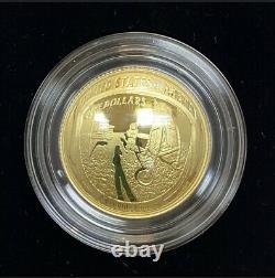 2019 W Apollo 11 50th Anniversary PROOF $5 GOLD Coin West Point US Mint New 19CA