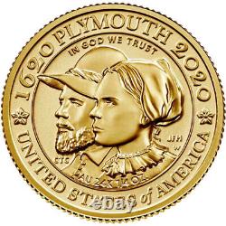 2020 1/4 oz Reverse Proof American Gold 400th Anniversary of the Mayflower Coin