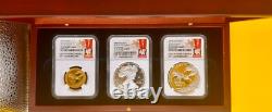 2020 75th WWII Gold and Silver 3 Coin Set NGC PF70 VICTORY LABEL