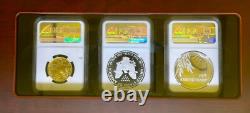 2020 75th WWII Gold and Silver 3 Coin Set NGC PF70 VICTORY LABEL