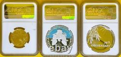 2020 75th WWII Gold and Silver 3 Coin Set NGC PF70 VICTORY LABEL