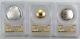 2020 Basketball Hall Of Fame Silver Clad 1/4oz Gold 3 Proof Set Pcgs Pr70dcam Tb