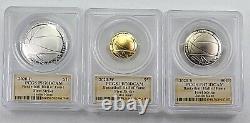 2020 Basketball Hall Of Fame Silver Clad 1/4oz Gold 3 Proof Set PCGS PR70DCAM TB