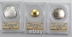 2020 Basketball Hall Of Fame Silver Clad 1/4oz Gold 3 Proof Set PCGS PR70DCAM TB