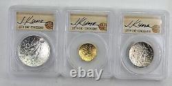 2020 Basketball Hall Of Fame Silver Clad 1/4oz Gold 3 Proof Set PCGS PR70DCAM TB