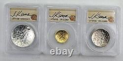 2020 Basketball Hall Of Fame Silver Clad 1/4oz Gold 3 Proof Set PCGS PR70DCAM TB