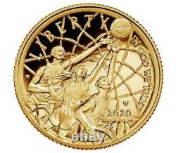 2020 Basketball Hall of Fame Commemorative Proof Gold Coin in OGP/COA (20CA)