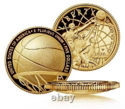 2020 Basketball Hall of Fame Commemorative Proof Gold Coin in OGP/COA (20CA)