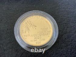 2020 End Of World War II 75th Anniversary Gold Coin 1/2 Oz