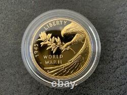 2020 End Of World War II 75th Anniversary Gold Coin 1/2 Oz