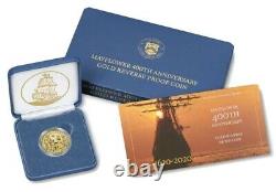 2020 Mayflower 400th Anniversary Fine GOLD Reverse Proof Coin $10 Commemorative