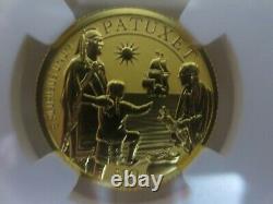 2020-W $10 Gold 1/4 OZ. NGC PF70 Reverse Proof MAYFLOWER 400th Anniversary F. R