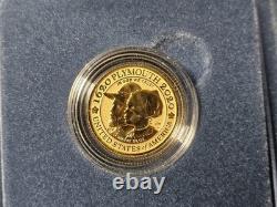 2020-W $10 Gold Mayflower 400th Ann. Reverse Proof Withbox COA