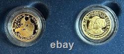2020 W 400th Anniversary of the Mayflower Two Coin Gold Proof Set GEM UNTOUCHED