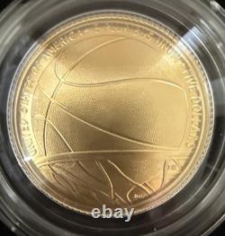 2020 W Basketball Hall Of Fame $5 Gold Coin -uncirculated