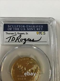 2020 W End of World War 2 75th Half Ounce WW2 24 Karat Gold Proof PCGS PR70