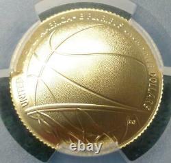 2020 W PCGS MS 70 GOLD Basketball $5 Coin, LA Lakers Magic Johnson Autographed