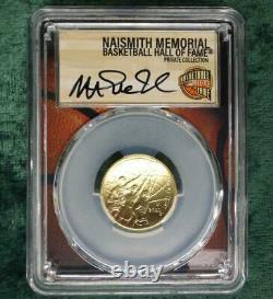 2020 W PCGS MS 70 GOLD Basketball $5 Coin, LA Lakers Magic Johnson Autographed