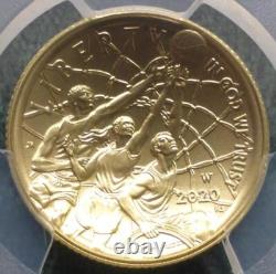 2020 W PCGS MS 70 GOLD Basketball Hall of Fame $5, Nate Archibald Autographed