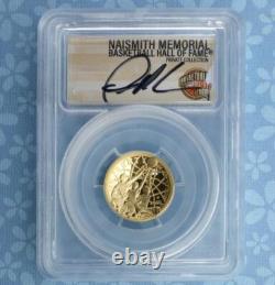 2020 W PCGS PR 70 D-Cam GOLD Basketball Hall of Fame $5, Dennis Rodman Signed