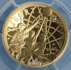 2020 W PCGS PR 70 D-Cam GOLD Basketball Hall of Fame $5, Dennis Rodman Signed