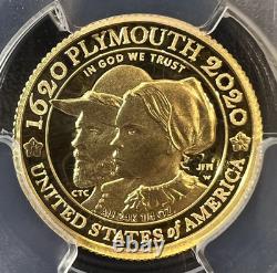 2020-W Proof $10 Gold Mayflower Commemorative PCGS PF70 DCAM