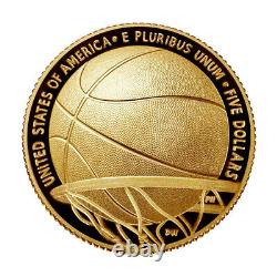 2020 W US Gold $5 Basketball Commemorative Proof PCGS PR70 DCAM First Strike