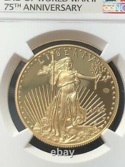 2020-W V75 Privy 1 oz Gold Eagle End of WWII NGC PF 70 ULTRA CAMEO