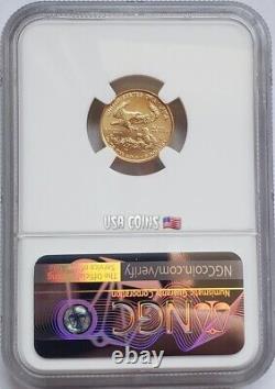 2021 1/10 Oz GOLD $5 35TH ANNIVERSARY OF AMERICAN EAGLE NGC MS70 Type 1 Coin