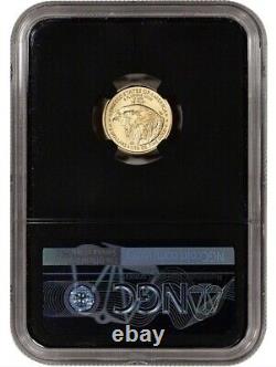 2021 1/10 Oz GOLD $5 AMERICAN EAGLE Type 2 NGC MS70 FDOI Portrait Coin