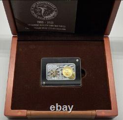 2021 1 Oz Silver N 1/10 Oz GOLD $5 35TH ANNIVERSARY AMERICAN EAGLE Bar N Coin