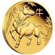 2021 Australia $15 Lunar Year Of The Ox 1/10 Oz Gold Proof Coin 2,500 Made
