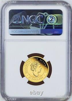 2021 Australia 95 privy mark Sovereign 1/4 oz GOLD $25 coin NGC PF70 FR with OGP