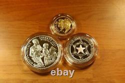 2021 National Law Enforcement Memorial and Museum 3 Coin Proof Set Gold/Silver