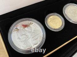 2021 National Law Enforcement US Mint 3-Coin Proof Set Commemorative $5 Gold OGP