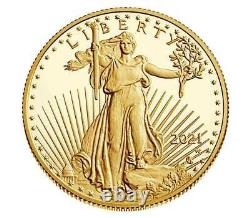 2021 W 1/4 OUNCE GOLD $10 PROOF COIN Type 2 IN ORIG GOV PACKAGING