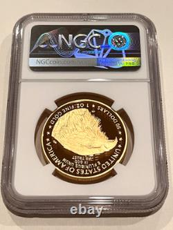 2021 W Eagle Eagle Portrait T-2 $50 1oz Gold Proof Coin NGC PF70 UC FR