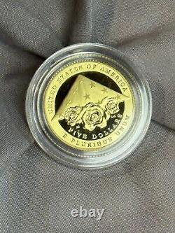 2021-W National law enforcement Gold proof Coin Five Dollars