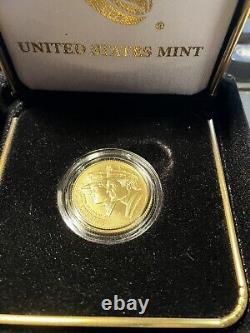 2021-W UNC $5 Gold National Law Enforcement Museum Mint Box & COA