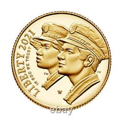 2021 W US Gold $5 National Law Enforcement Commemorative Proof PCGS PR70 DCAM