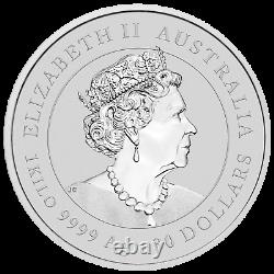 2021 Year of the OX 1 KILO. 9999 SILVER COIN AUSTRALIA with 1g Gold Privy Mark