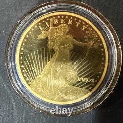 2022 Cook Islands $5 Gold Saint-Gaudens MMXXII Liberty