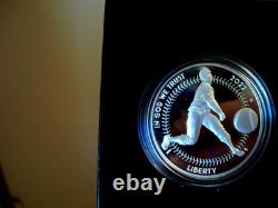 2022 NEGRO LEAGUES BASEBALL PROOF 3 COIN SET Silver $, $5.00 Gold & Clad 1/2