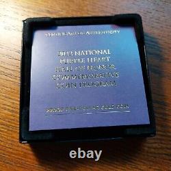 2022 Nat'l Purple Heart Hall of Fame Commemorative $5 Gold Coin Box & CoA