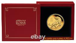 2022 P Australia PROOF GOLD $100 Lunar Year of the TIGER NGC PF70 1 oz Coin FR