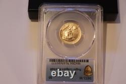 2022-W $5 Negro Leagues Baseball Unc. Gold Coin, PCGS MS70, OGP&COA