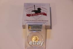 2022-W $5 Negro Leagues Baseball Unc. Gold Coin, PCGS MS70, OGP&COA