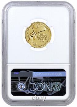 2022 W Negro Leagues Baseball $5 Gold Commemorative Coin NGC MS70 FR