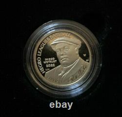 2022 W Negro Leagues Baseball $5 Gold Commemorative Proof Coin In Hand